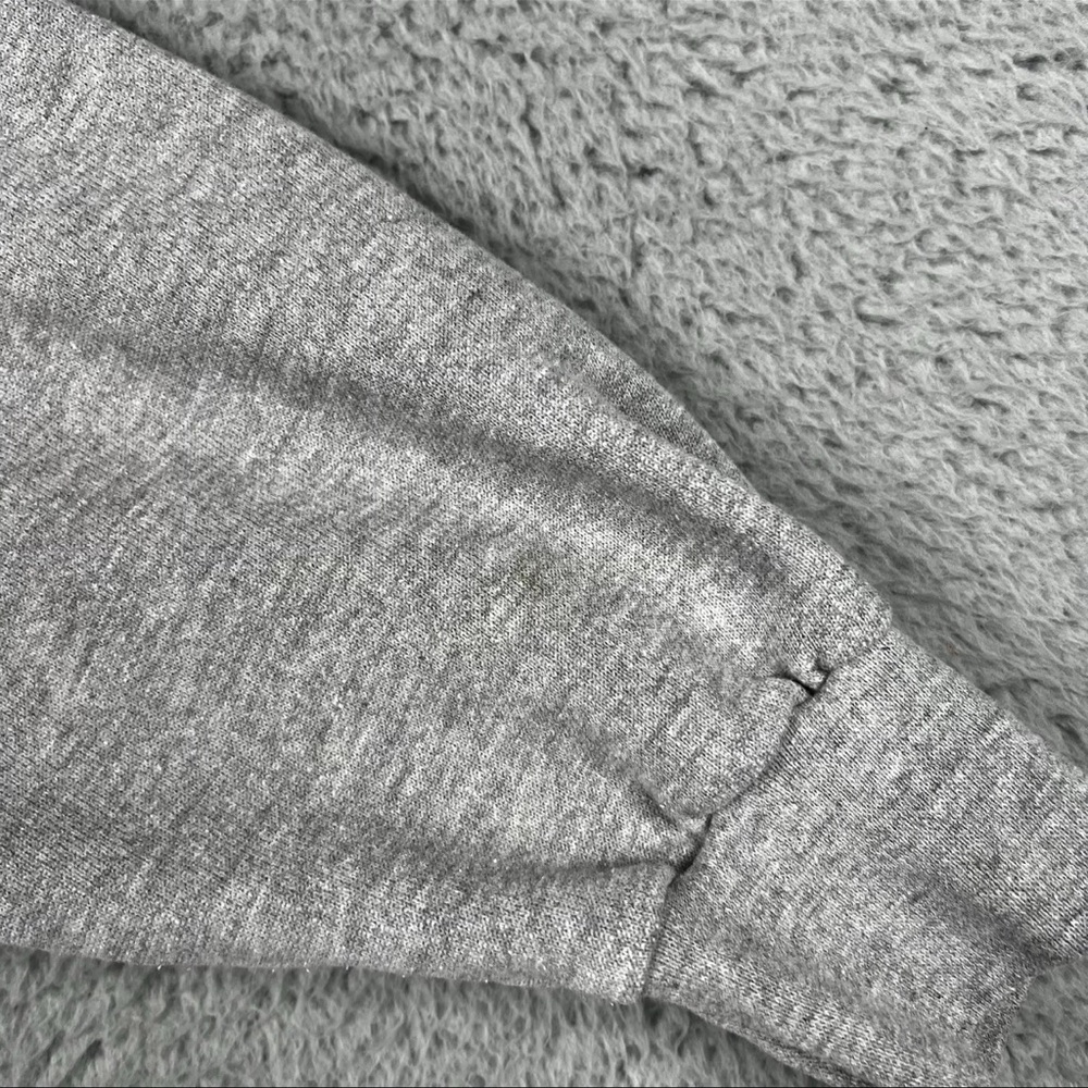 Vintage 90s Hoodie Sweatshirt Gray Pull Over Men’s Size Medium Martha’s Vinyard - Picture 9 of 11